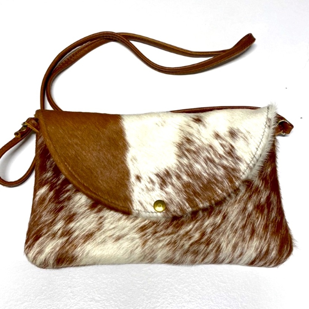 Wild Goose hand bag real fur leather